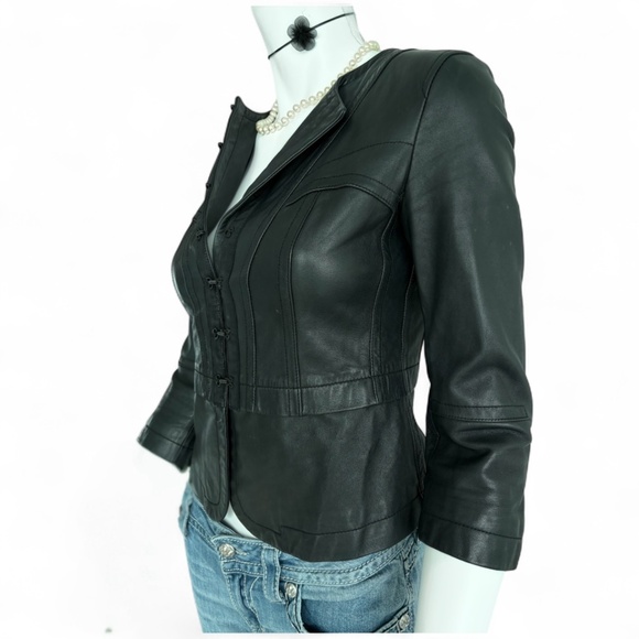 DKNY Donna Karan New York Lamb Leather Jacket | Size 2 - Picture 3 of 9